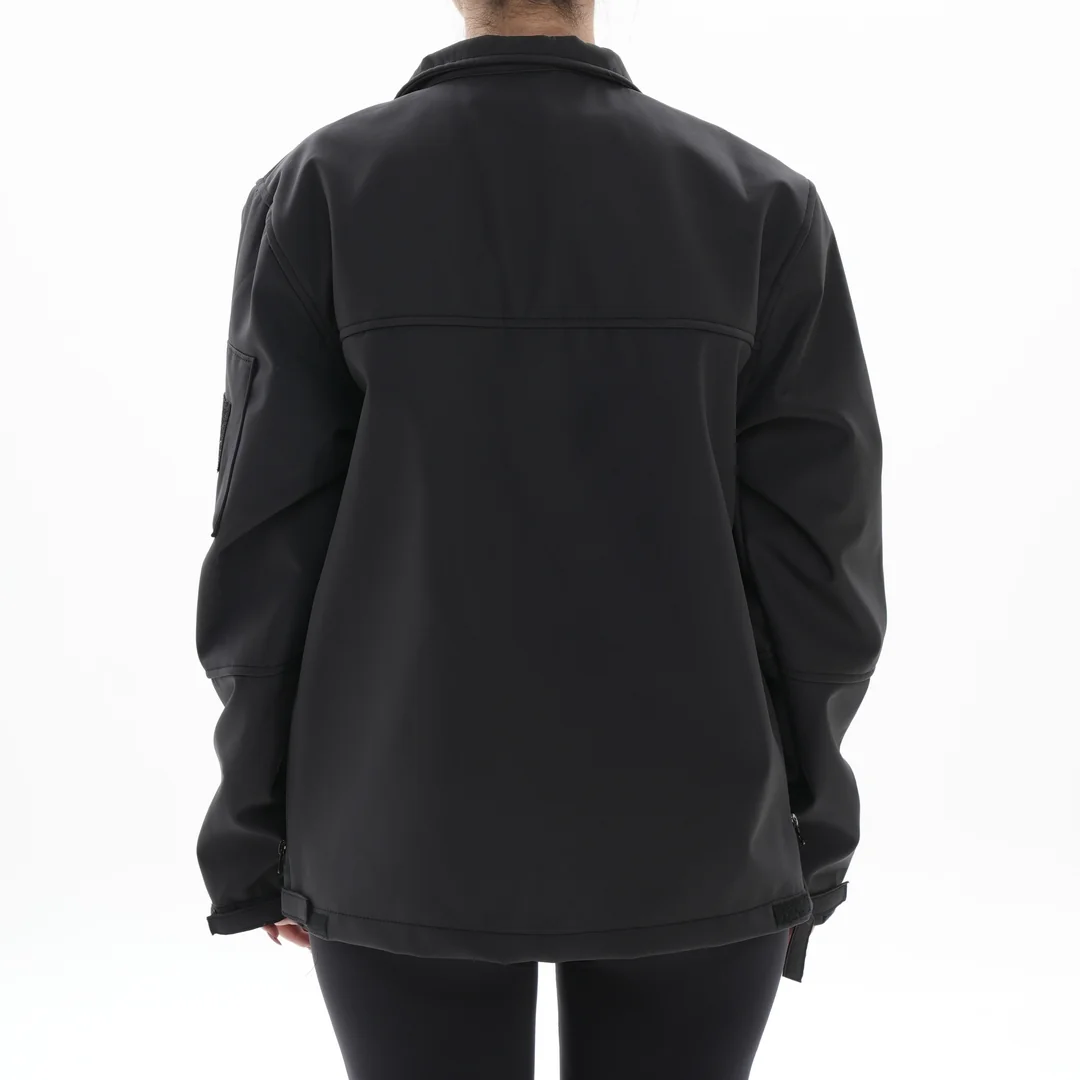 Siyah Softshell Mont – Su ve Rüzgar Geçirmez | Kurumsal Kullanım